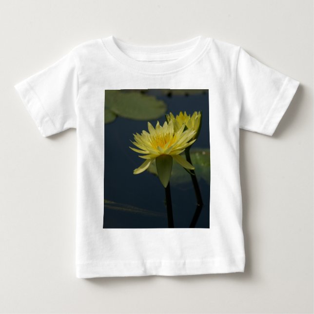 Gult Lotus Waterlily T Shirt (Framsida)