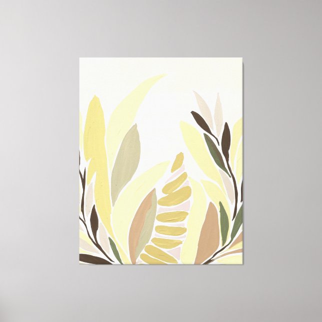 Gult Löv Canvastryck (Framsida)