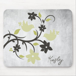 Gult Lovebird Personlig Mouse Pad Musmatta