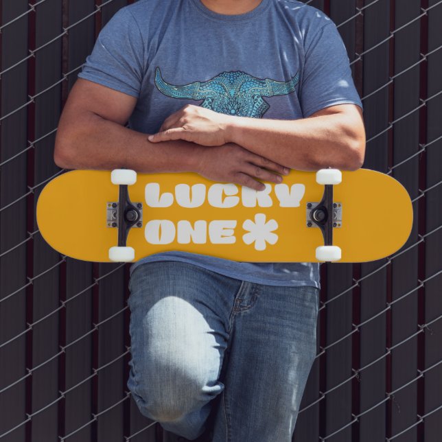 Gult Lucky One Skateboard (Utomhus 3)