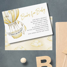 Gult Luftballong Bokar for Baby Shower