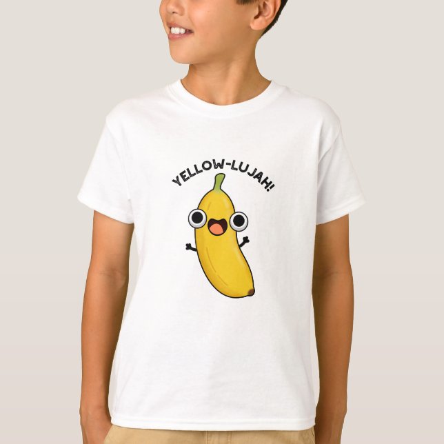Gult-lujah Funny Banana Pun T Shirt (Framsida)