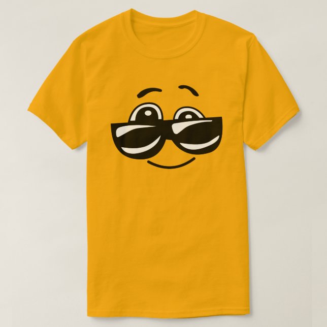 Gult Lycklig solsken T Shirt (Design framsida)