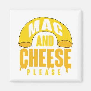 Gult Macaroni Cheese för barn Mac och Cheese Magnet