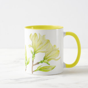 Gult Magnolias på Combo Mugg (V)