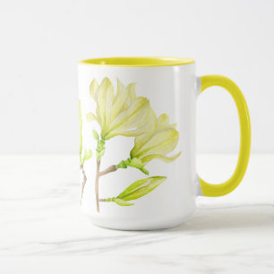Gult Magnolias på en Combo Mugg (W) - 15 oz.
