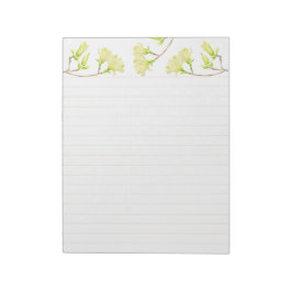 Gult Magnolias på ett stort Anteckningsblock