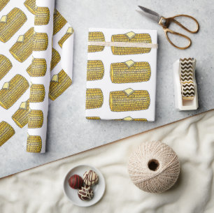 Gult Maj om Öron Corncob Picnic Wrap Presentpapper