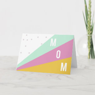 Gult Mamma Mors dag-kort för Lycklig Helgkort