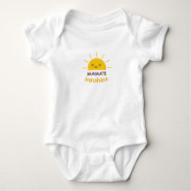 Gult Mamma Sunshine Cute T-shirt