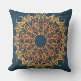 Gult Mandala Pillow Kudde