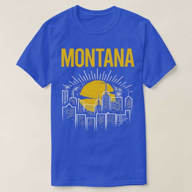 Gult Måne Montana T Shirt (Design framsida)