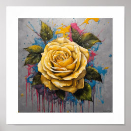 Gult Måne-Ro Poster