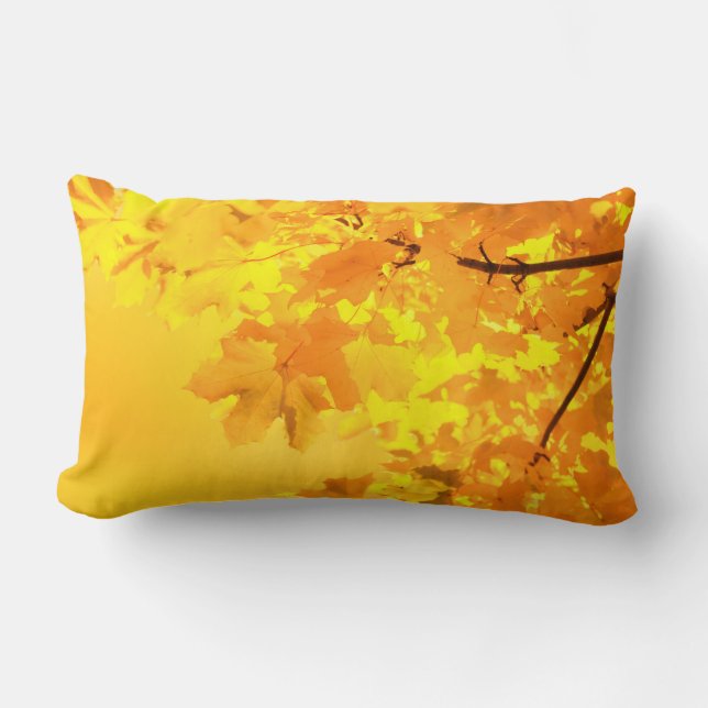 Gult Maple Dekorativ kudde (Framsida)