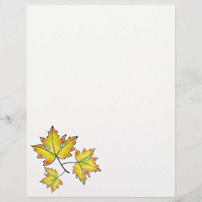 Gult Maple Löv (Framsida)