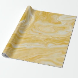 Gult Marble Presentpapper