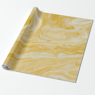 Gult Marble Presentpapper