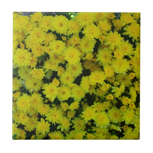 Gult Margarita Daisy Tile Kakelplatta (Framsidan)