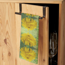Gult Marigold Blommigt Kitchen Towers