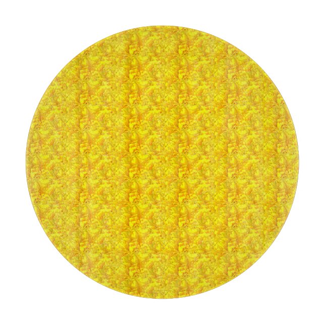 Gult Marigold Blommigt Seamless Mönster (Framsidan)