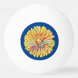 Gult Marigold Flower Dart Board Ping Pong Paddle Pingisboll
