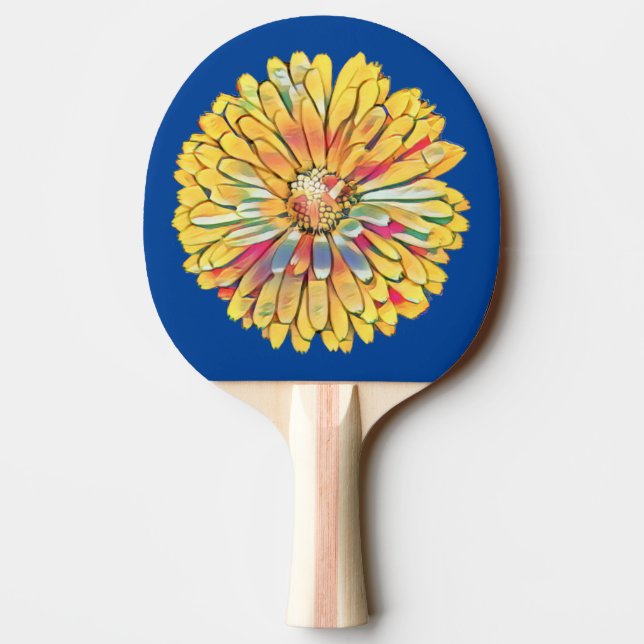 Gult Marigold Flower Dart Board Pingisracket (Baksidan)