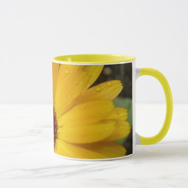 Gult Marigold Macro Mugg (Höger)