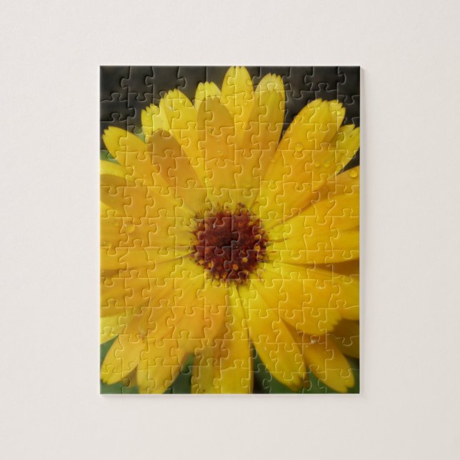 Gult Marigold Macro Puzzle Pussel (Vertikal)