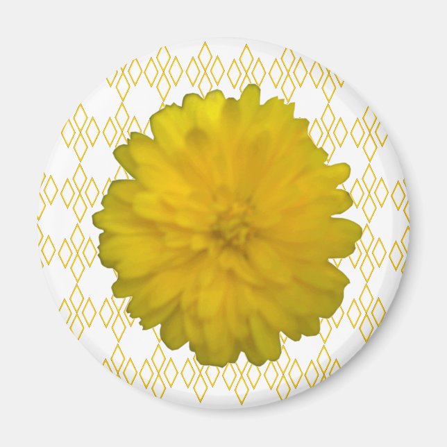 Gult Marigold Magnet (Framsidan)