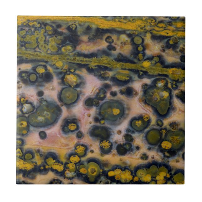 Gult-märkt Ocean Jasper Kakelplatta (Framsidan)