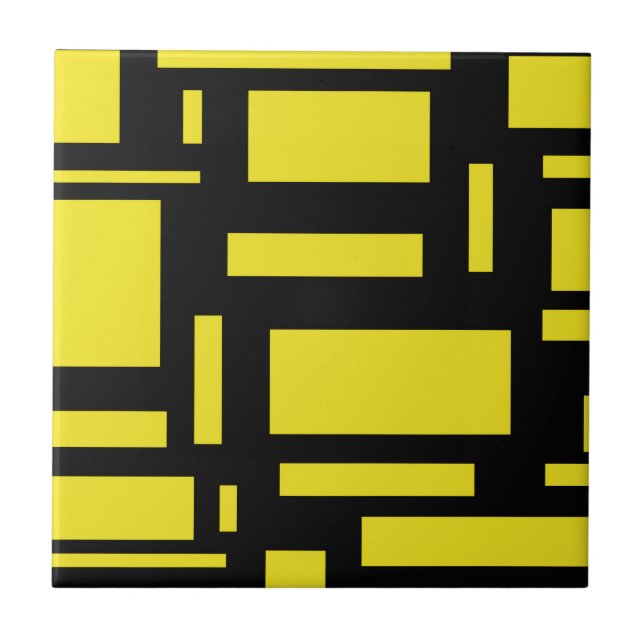 Gult Maze Kakelplatta (Framsidan)