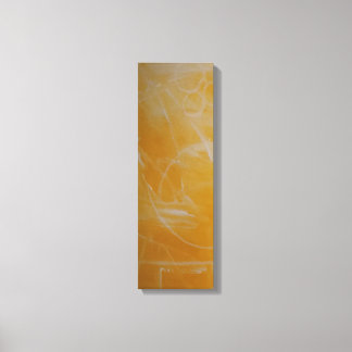 Gult med vit Abstrakt Kanvastryck