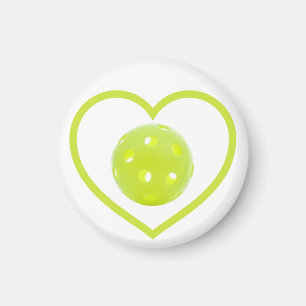 gult-mejsel från pickleball kärlek boll magnet