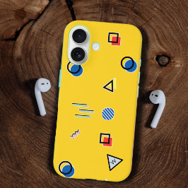 Gult Memphis Monogram Fodral-Mate iphone case