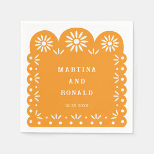 GULT MEXIKANISK PAPPELPICADO PAPPERSSERVETT