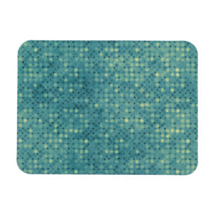Gult Micro Dots on Grunge Blue Magnet
