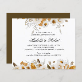 Gult Mimosa white chamomile Rehearsal Middag