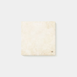 Gult Minimalistisk kvinnlig monogram 3M Post-it Block