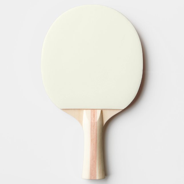 Gult Mjuk Blek Vit Pastel Solid Färg Pingisracket (Framsidan)