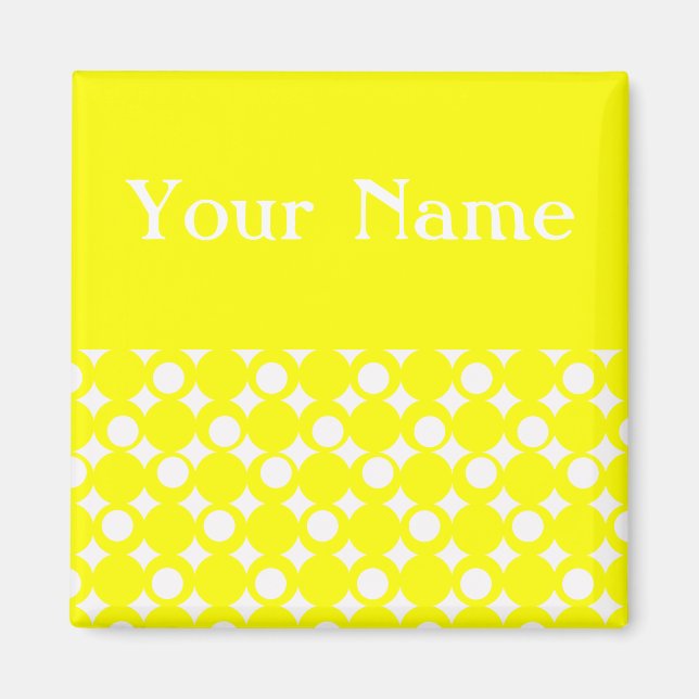 Gult Mod Boll Design @ Emporio Moffa Magnet (Framsidan)