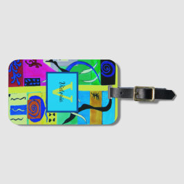 Gult Mode Abstrakt inspiration från Matisse Bagagebricka