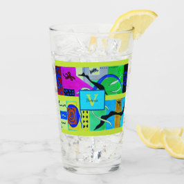 Gult Mode Abstrakt inspiration från Matisse Glaskopp