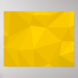 Gult, modern, coola, trendig, stadsgeometrisk kons poster