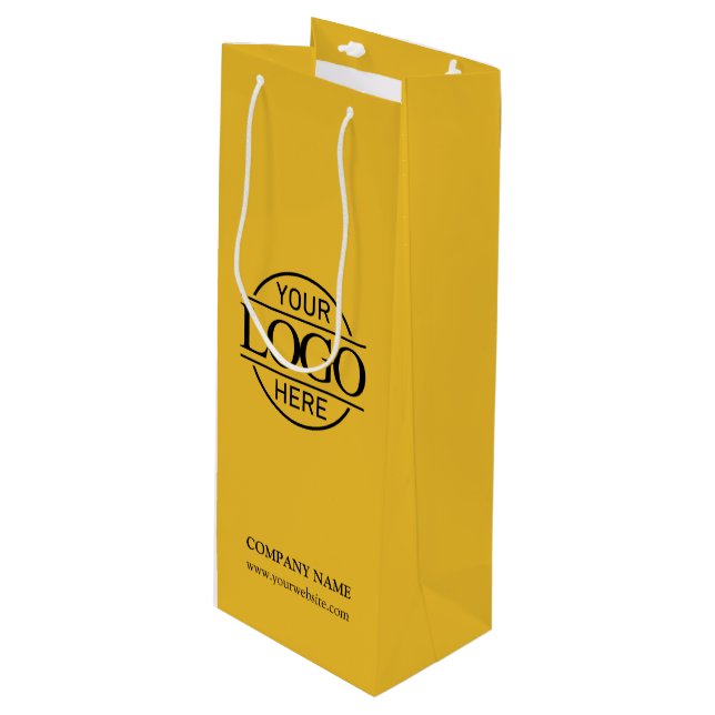 Gult Modern Corporate Business Logotyp (Framsidan Vinklad)