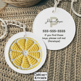 Gult Modern Minimal Fresh Crochet Lemon-segment