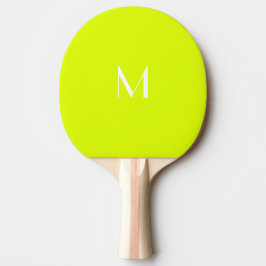 gult - monogrammet pingisracket