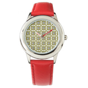 Gult Mönster Armbandsur