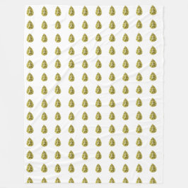 Gult Mönster Fleecefilt