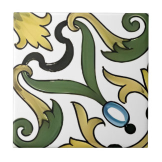 gult mönster kakelplatta