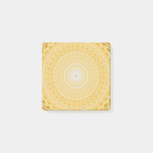 Gult mönster post-it block